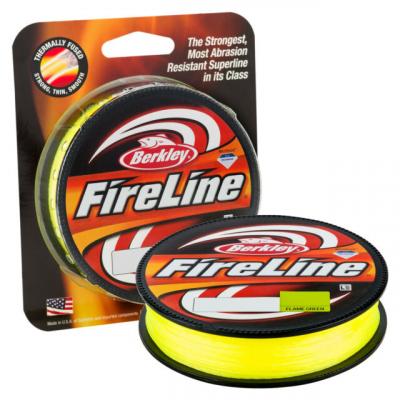 Berkley, Леска плетеная Fireline Fused Original, 300м, 0.20мм, 13.9кг, Яркозеленая на X-FISHING