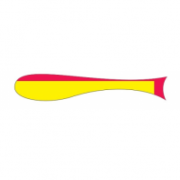 Next, Поролоновая рыбка, 8см, 5шт., желтая/красная на X-FISHING