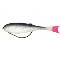 Next, Поролоновая рыбка, 10см, 5шт., белая/черная на X-FISHING