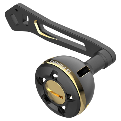 Катушка 13 FISHING Power Handle LH adjustable 60mm/70mm 35mm diameter knob Black/Gold (Рукоятка для на X-FISHING