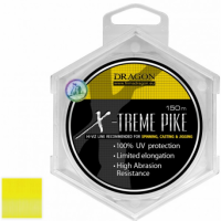Dragon, Монолеска X-Treme Pike, 150м, 0.20мм, 3.70кг, ярко желтая fluo на X-FISHING