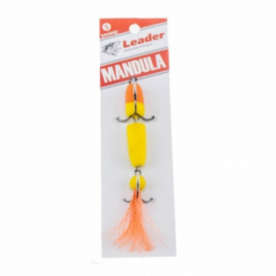 Next Fishing Accord, Мандула классическая, L, 105мм, 3шт, #020, оранжевый-оранжевый-жел. на X-FISHING