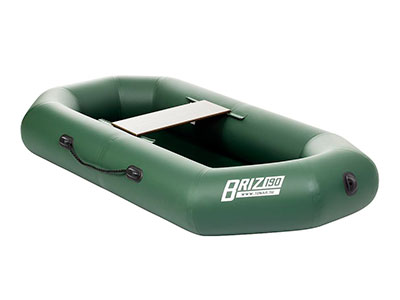 Тонар, Лодка Бриз 190 (гребки + жесткое сиденье), зеленый на X-FISHING