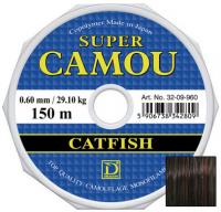Dragon, Монолеска Super Camou Catfish, 150м, 0.60мм, 29.10кг, камуфл. на X-FISHING