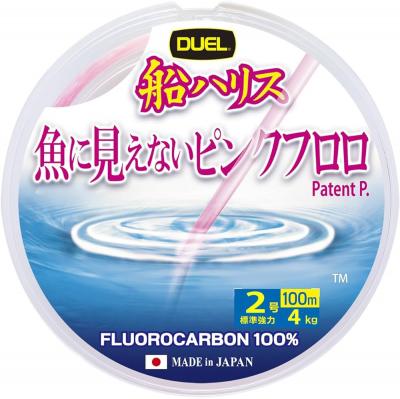 Флюорокарбон Duel Pink Fluorocarbon FISH CANNOT SEE 100m #10 16kg (0.520mm) на X-FISHING
