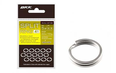 BKK, Кольцо заводное Split Ring-41, №0, 20шт. на X-FISHING