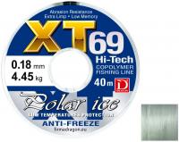 Dragon, Монолеска зимняя XT69 Hi-Tech Polar Ice, 40м, 0.22мм, 6.5кг на X-FISHING