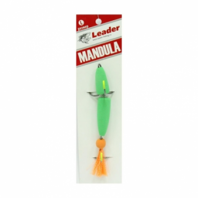 Next Fishing Accord, Мандула классическая, L, 105мм, 3шт, #030,зеленый-зеленый-оранжевый на X-FISHING