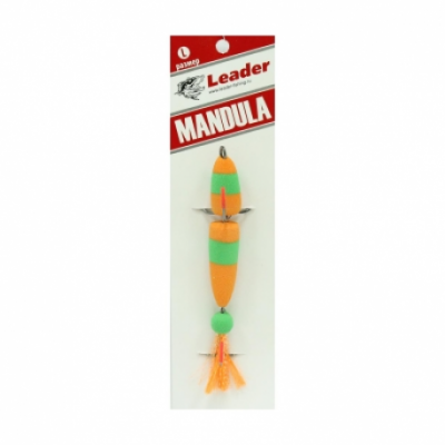Next Fishing Accord, Мандула классическая, L, 105мм, 3шт, #024, оранжевый-зеленый-оранжевый на X-FISHING